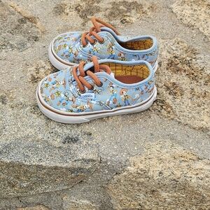 Vans Kids Blue Cartoon Sneakers